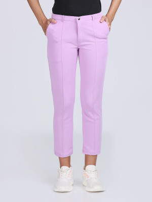 Toyashi Regular Fit Women Purple Trousers