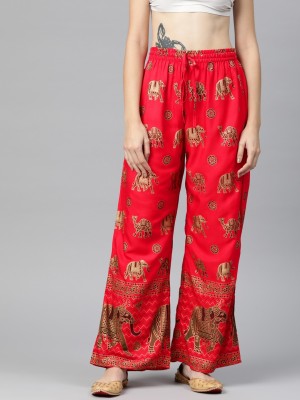 Readiprint Fashions Regular Fit Women Red Trousers