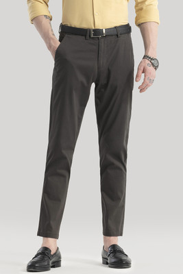 Snitch Slim Fit Men Brown Trousers