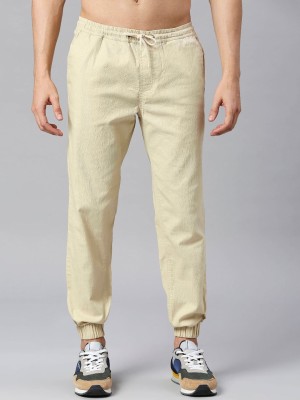 HERE&NOW Slim Fit Men Beige Trousers