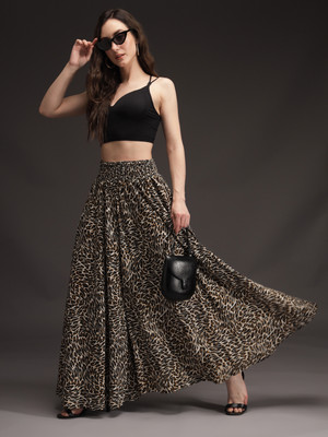 Emeros Flared Women Brown, Black, White Trousers