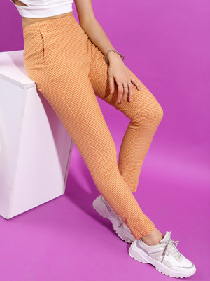Tokyo Talkies Regular Fit Women Yellow Trousers