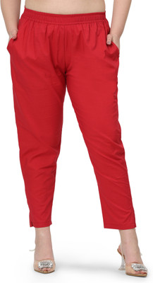 MASSI DESIGN Regular Fit Women Red Trousers