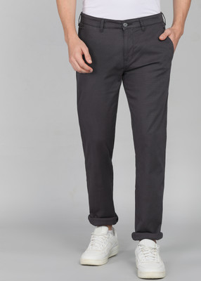INTEGRITI Slim Fit Men Grey Trousers