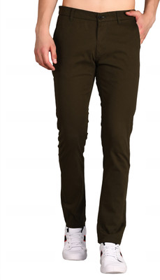 Tim Paris Regular Fit Men Brown Trousers