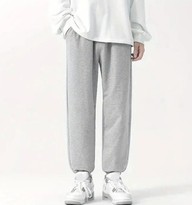 IRONDYE Loose Fit Men Grey Trousers