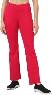 BELORE SLIMS Flared Women Pink Trousers