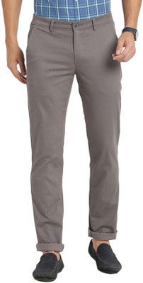 TURTLE Tapered Men Grey Trousers