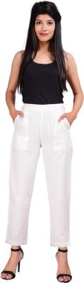 Dexus Regular Fit Women White Trousers