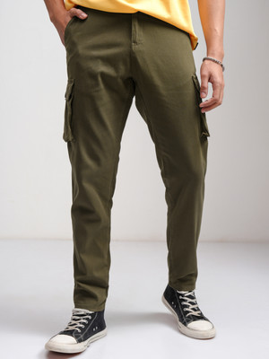 HIGHLANDER Slim Fit Men Brown Trousers