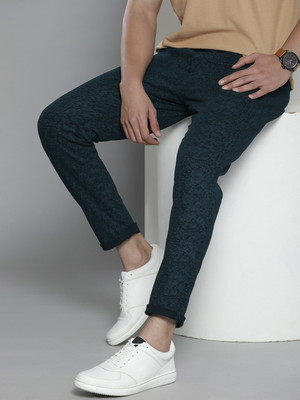 The Indian Garage Co. Regular Fit Men Blue Trousers