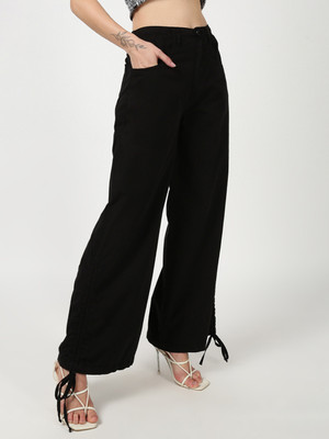 Bene Kleed Relaxed Women Black Trousers