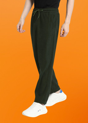 SUN BEAUTY FASHIONISTA HUB Regular Fit Men Dark Green Trousers