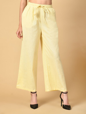 Fiorenza Regular Fit Women Yellow Trousers
