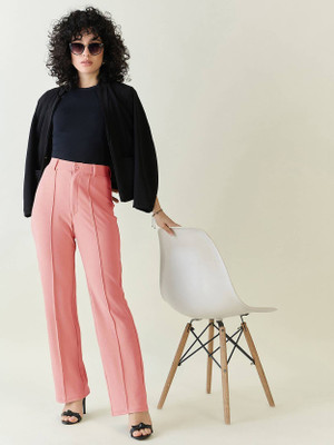 KOTTY Regular Fit Women Orange Trousers