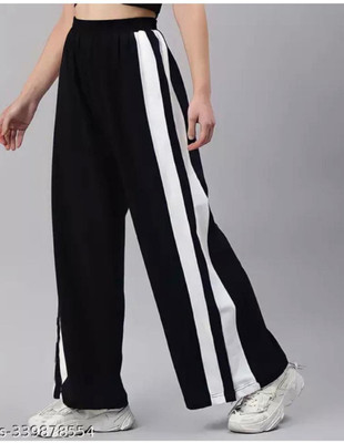 GREEN-SHADE Regular Fit Women Black Trousers