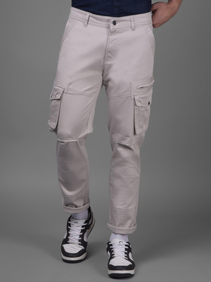 CRIMSOUNE CLUB Slim Fit Men Beige Trousers