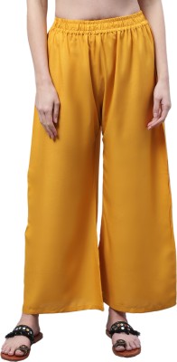 legitlooks Comfort Fit, Flared, Regular Fit, Relaxed Women Yellow Trousers