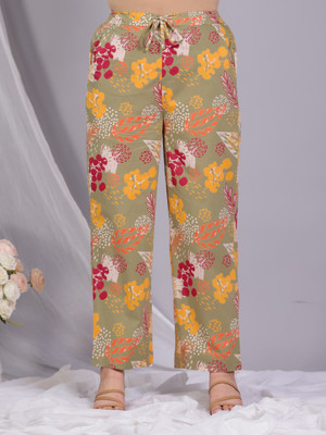 Aramya Comfort Fit Women Pink Trousers