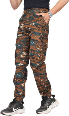 SmallTry Comfort Fit Men Khaki Trousers