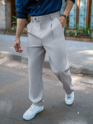 MANIAC Relaxed Men Blue Trousers