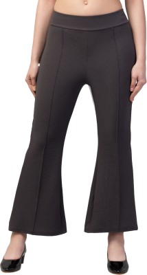 ABNF Regular Fit Women Grey Trousers