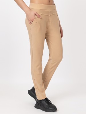 RG BY S.S. CLOTHING Regular Fit Women Beige Trousers