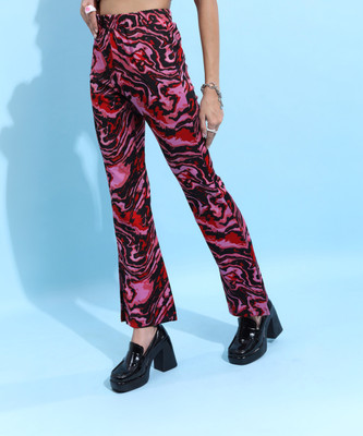 Tokyo Talkies Regular Fit Women Multicolor Trousers