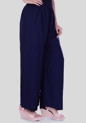 SANGAFASHION Relaxed Women Blue Trousers