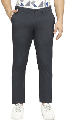BASICS Slim Fit Men Blue Trousers