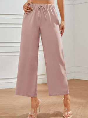 AGOF Loose Fit Women Pink Trousers