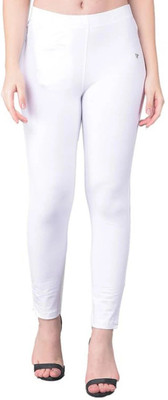 ZEGGI WEAR Comfort Fit Women White Trousers