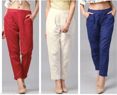 SEZNILA Regular Fit Women Multicolor Trousers