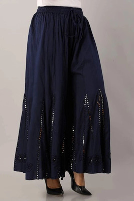 chukchuk Comfort Fit Women Dark Blue Trousers
