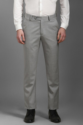 LOUIS PHILIPPE Slim Fit Men Grey Trousers
