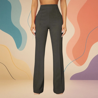 nitafashion Loose Fit Women Grey Trousers