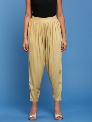 De Moza Relaxed Women Beige Trousers