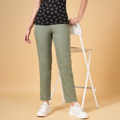 Honey By Pantaloons Regular Fit Women Green Trousers