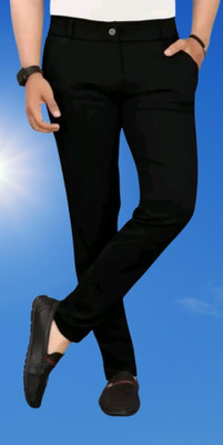 Nitya TrackP Regular Fit Men Black Trousers