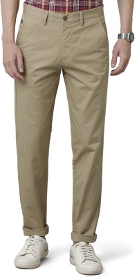 Double TWO Slim Fit Men Beige Trousers