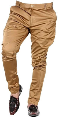 Breakthrough Flared Men Brown Trousers