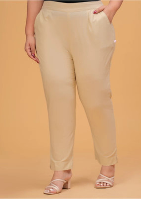 HouseOfCommon Regular Fit Women Beige Trousers