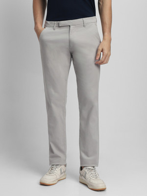 Dennis Lingo Slim Fit Men Grey Trousers