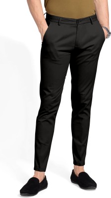 TEJANI FASHION Regular Fit Men Black Trousers