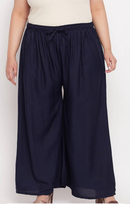 Vizcon Loose Fit Women Blue Trousers