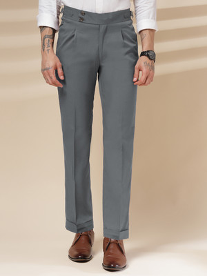 italianvega Regular Fit Men Grey Trousers