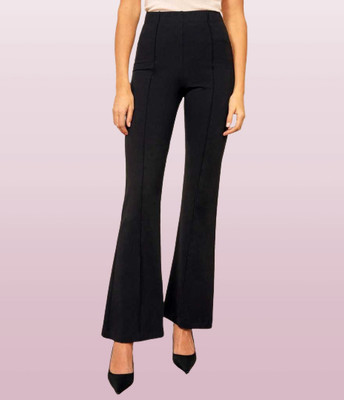 YOZO Regular Fit Women Black Trousers