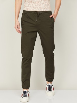 Fame Forever by Lifestyle Regular Fit Men Green Trousers