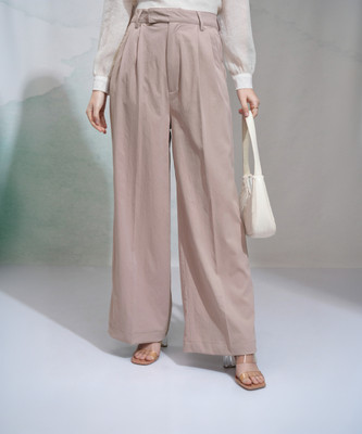 Tokyo Talkies Regular Fit Women Pink Trousers