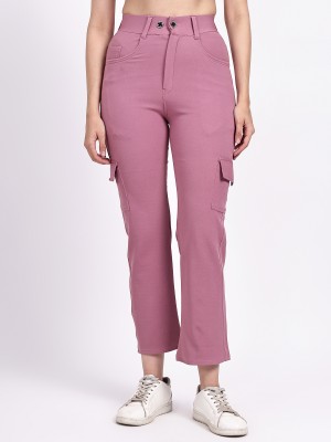 Mashaykh Regular Fit Women Pink Trousers